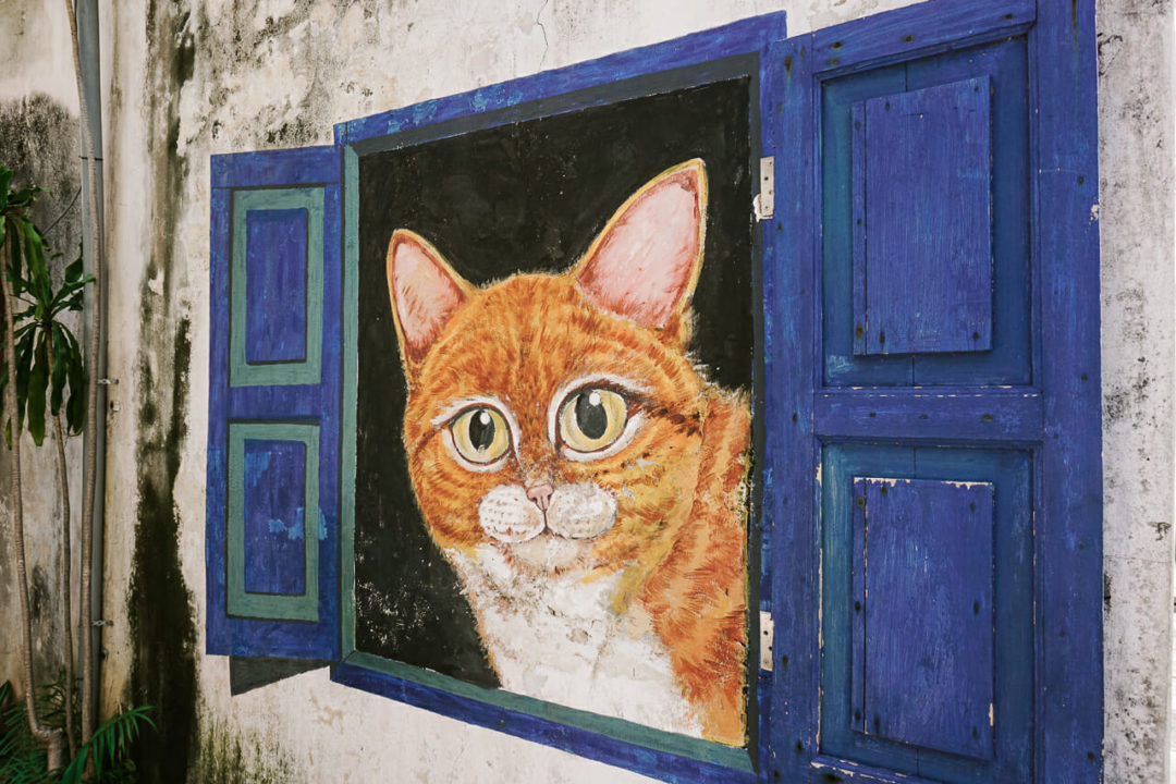Penang Street Art Cat