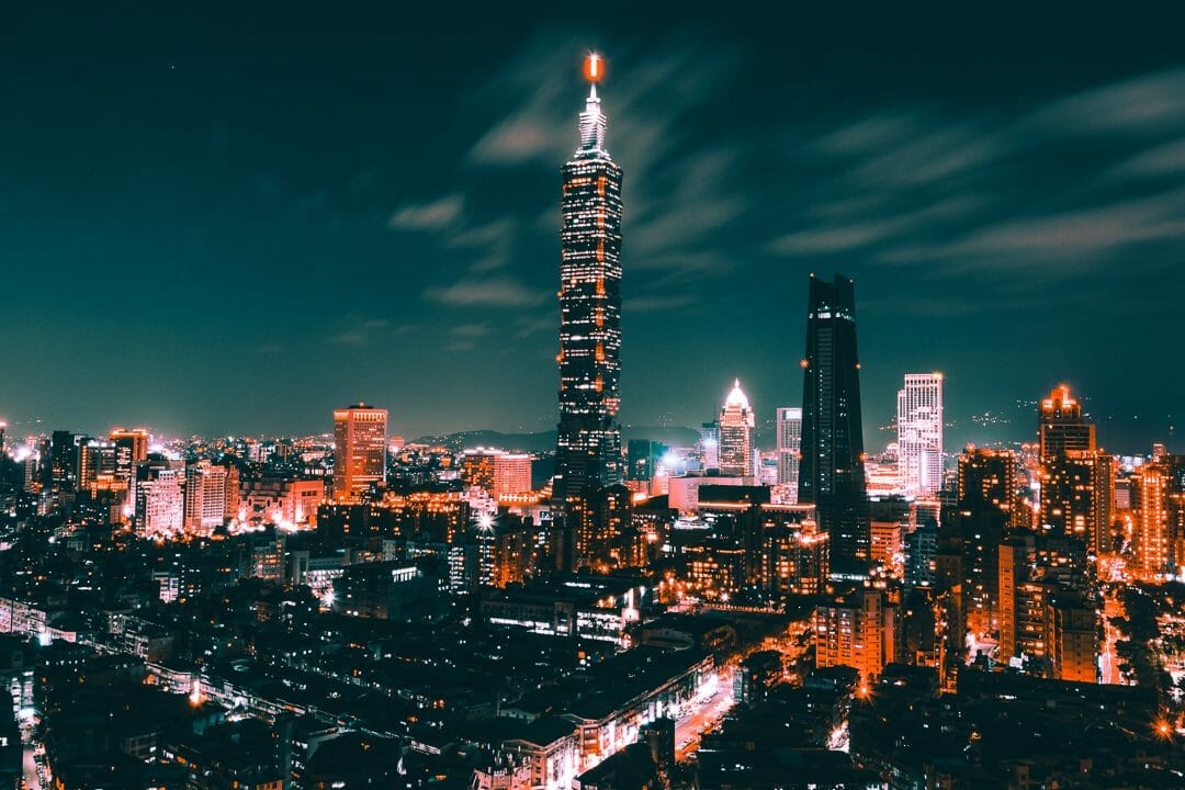 Taipei 101 bei Nacht