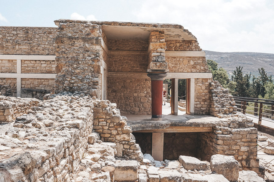 Palast von Knossos Ruinen