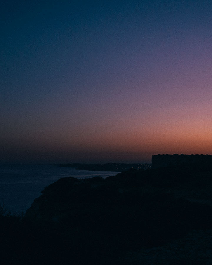 Sonnenuntergang Porto de Mos Beach